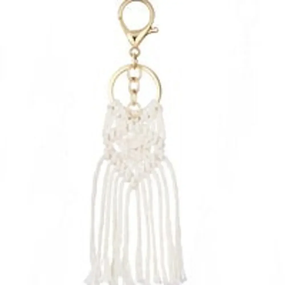 Boho Macrame Keychain - Picture 1 of 1